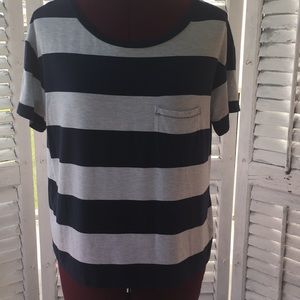 FINAL PRICE !! Dark blue and white stripes T-shirt